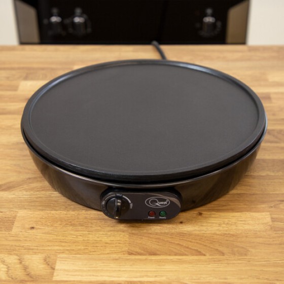 Pembuat Pancake & Crepe Elektrik Quest 35540 / Pelat Panas Anti Lengket 12"